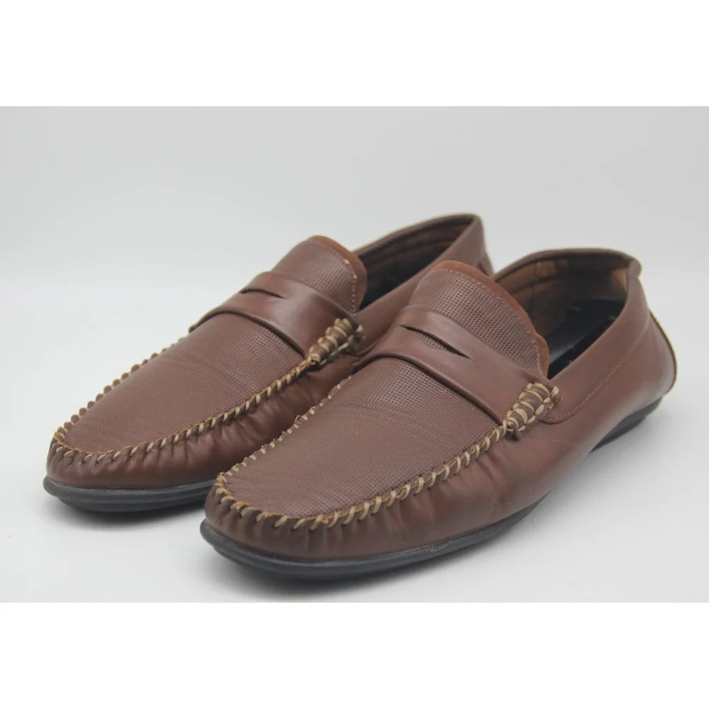 Nunn Bush Quail Valley Penny Dual Comfort Memory Foam Slip On Loafers 9.5M Brown